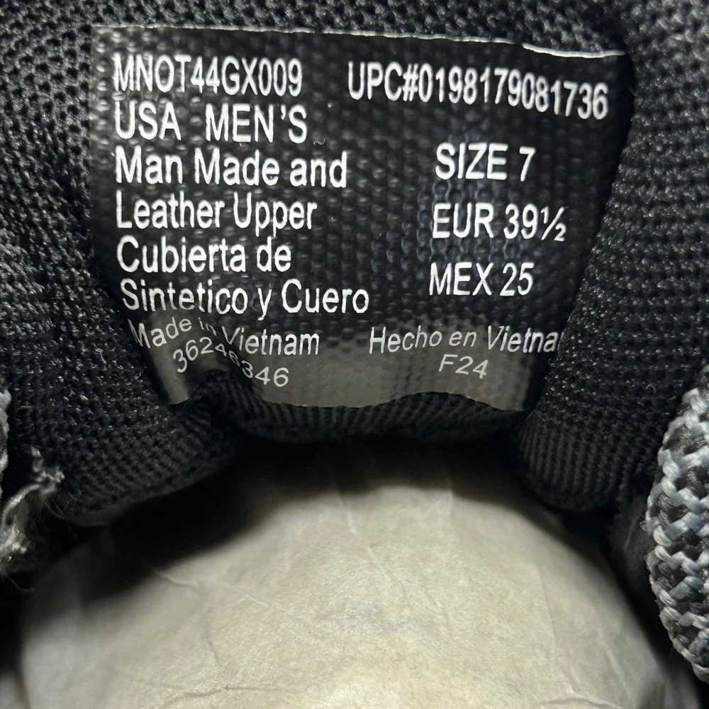 Ozark Trail Mens Hike Low Waterproof Hiking Shoes Black Grey Men's Size‎ 7 New